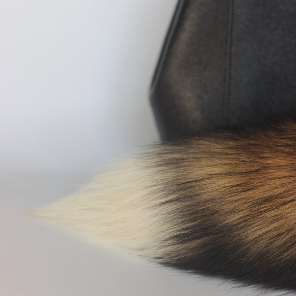 ⚡Brown Tan Real Fox Tail Fur Keychain Clasp Fashion Charm Cosplay Toy Leather - Picture 8 of 8